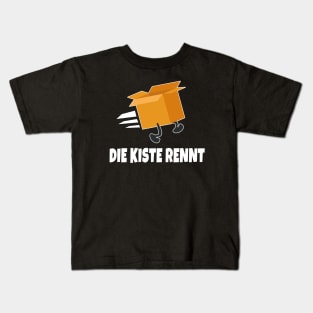 Die Kiste rennt lustiger Computer PC Spruch Kids T-Shirt